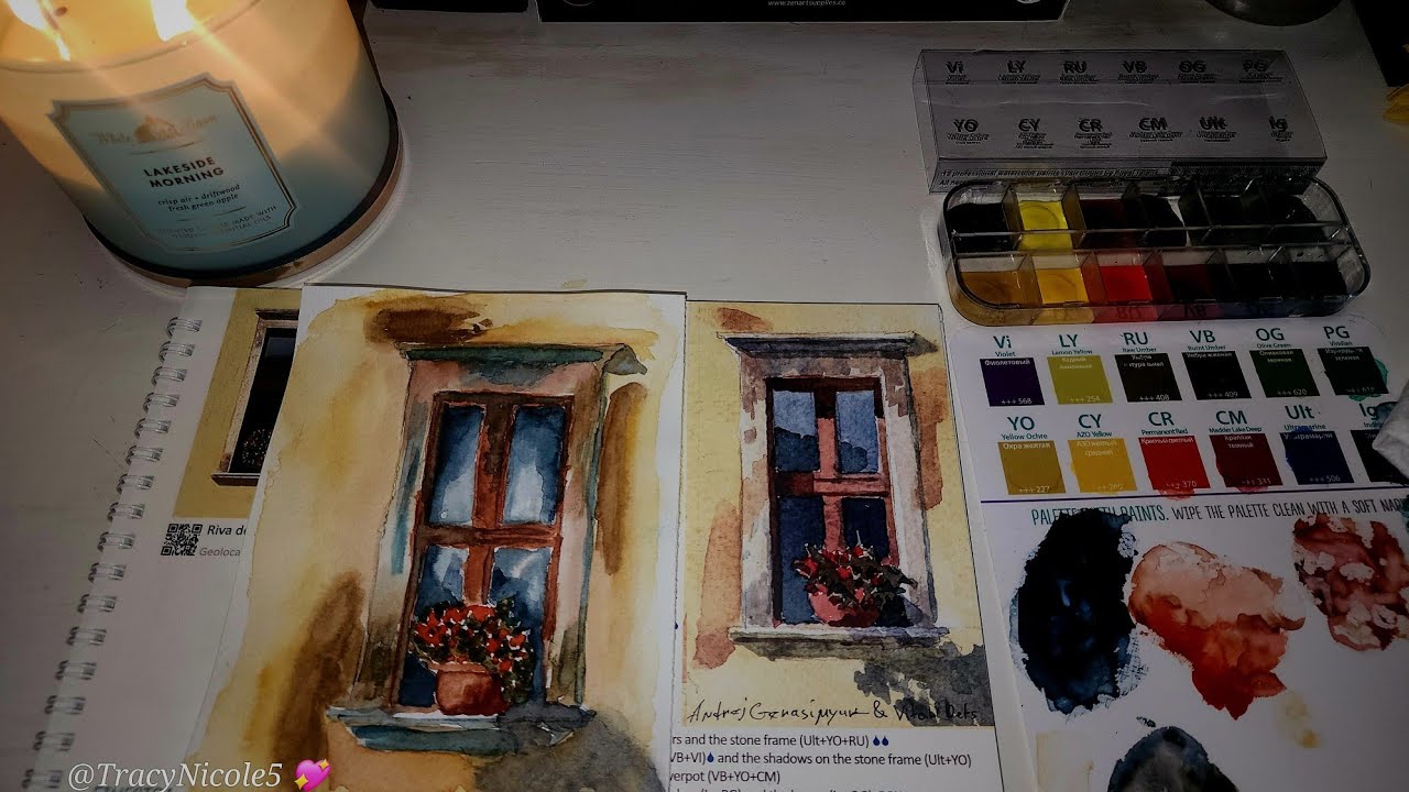 Insparea Watercolor Trip To France, Italy, Venice , Spain #worldwatercolormonth #artkit #watercolor