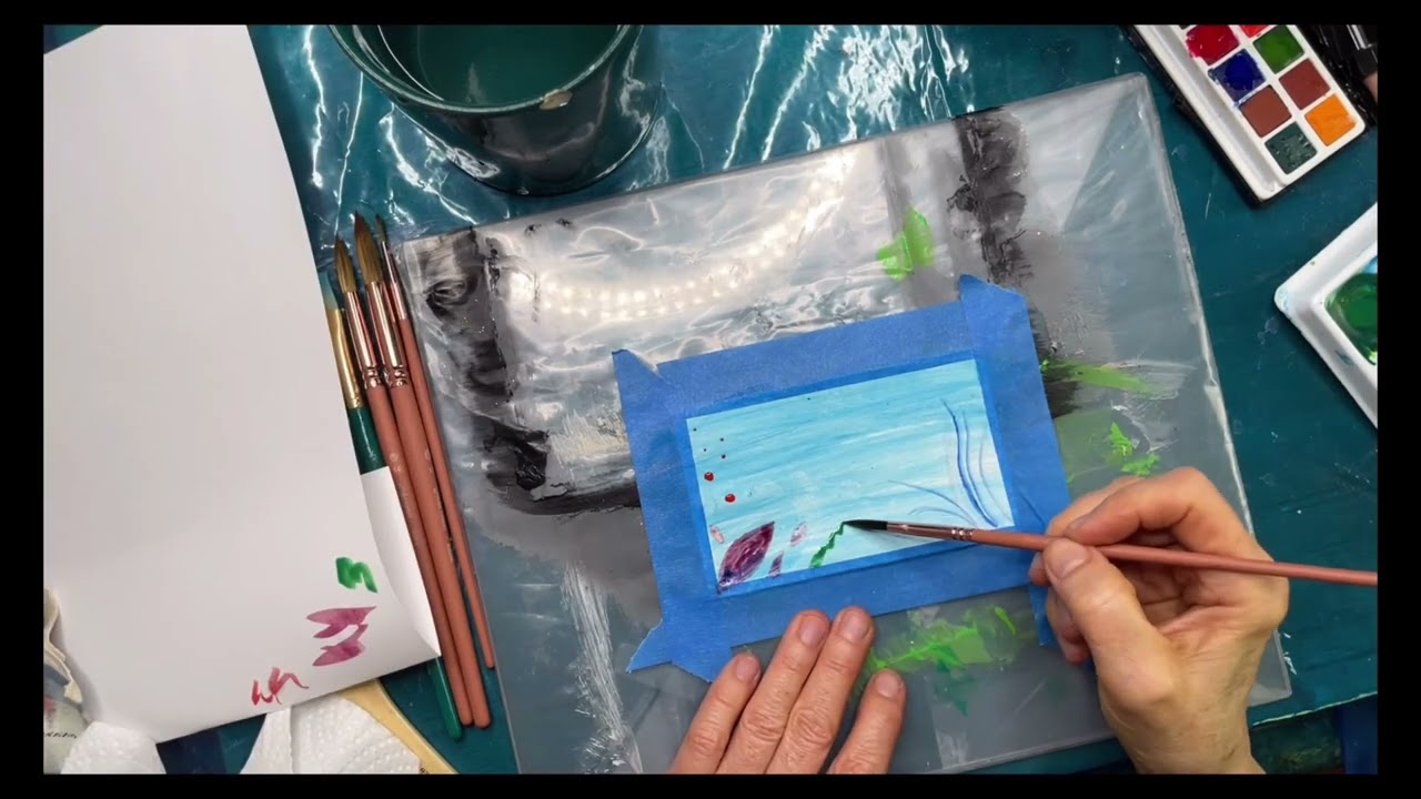 Art on an index card - following 