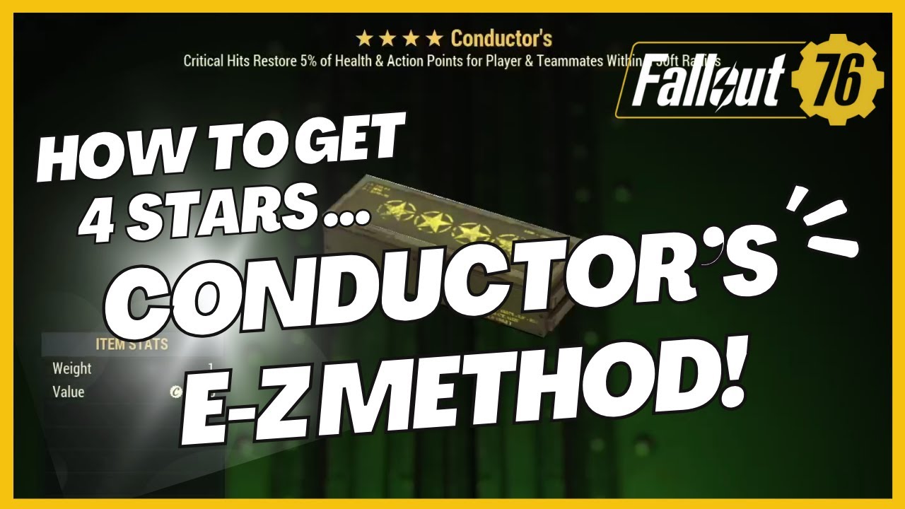 Get 4 Star Conductors Mods EZ With This Method! | Fallout76
