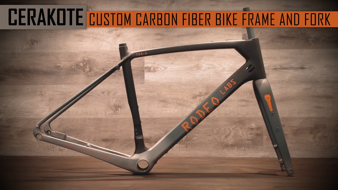 Cerakote Custom Carbon Fiber Bike Frame and Fork