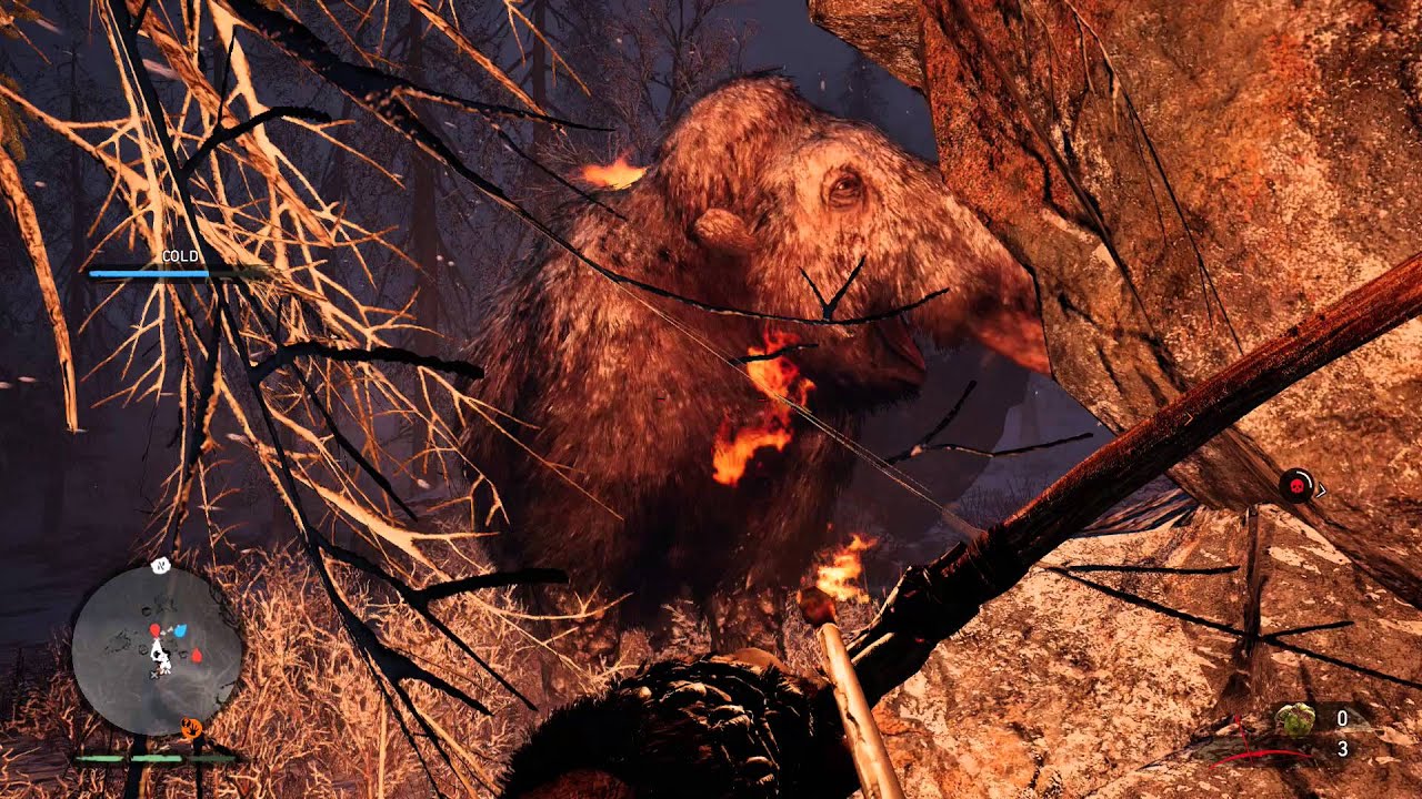 Far Cry Primal Free Roam - Taming a Jaguar and Getting It To Attack For Me | CRAZY MAMMOTHS