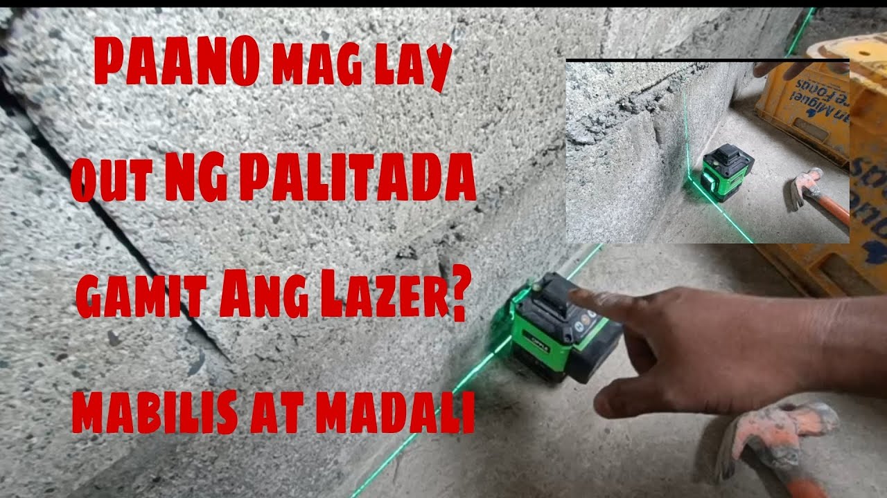 PAANO mag lay out ng PALITADA gamit Ang Lazer level? mabilis at madali lang // PAANO magpalitada?...