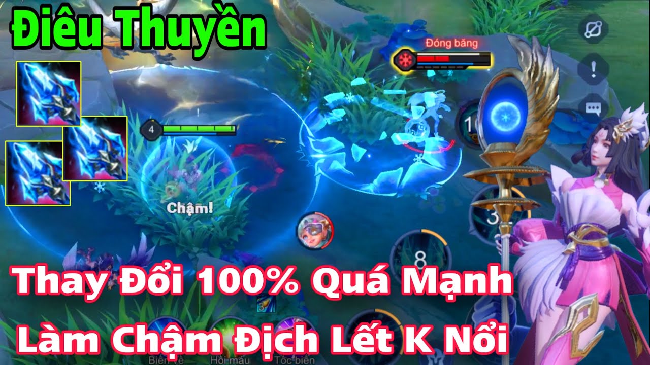 Điêu Thuyền thay đổi 100% Build Đồ Siêu Siêu Làm Chậm Quá Mạnh Địch Lết Không Nổi