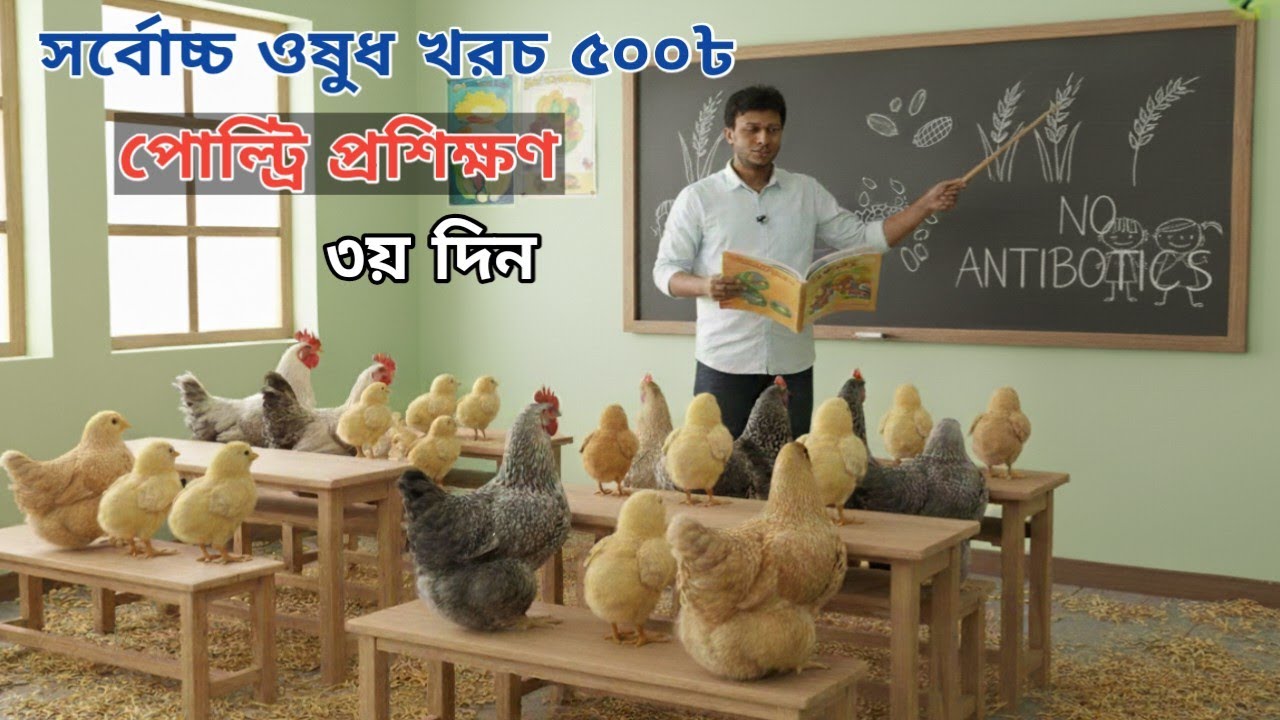 সর্বোচ্চ ৫০০ ৳ মেডিসিন খরচে আমি যেভাবে ৫০০ ব্রয়লার পালন করি (৩য় দিন)