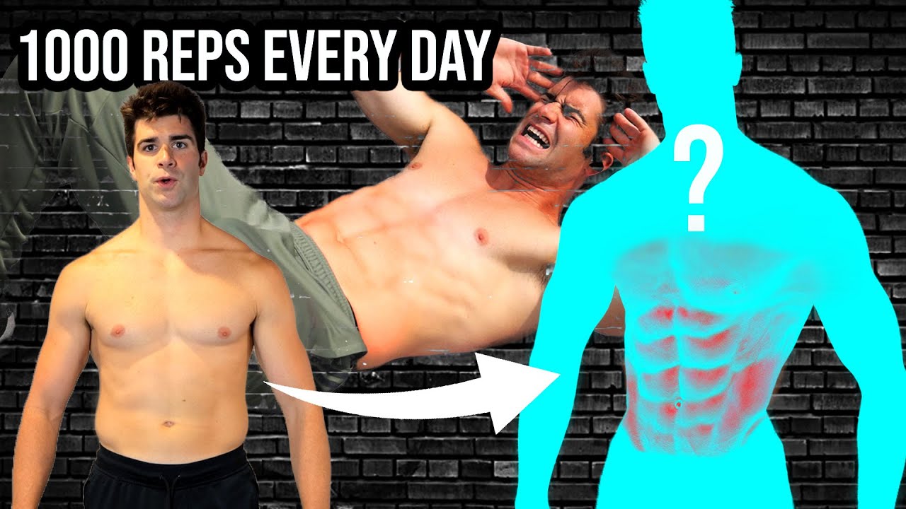 6 Pack in 7 Days Challenge - Doing 1000 Reps Of Abs A Day