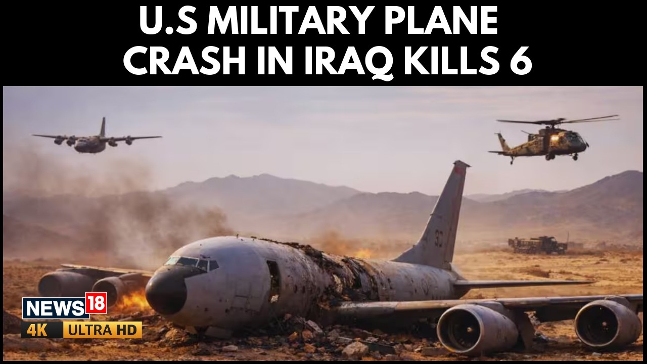 U.S Refuelling Plane Crash In Iraq Kills All Six Crew Members | U.S-Iran War | N18G | 4K Video