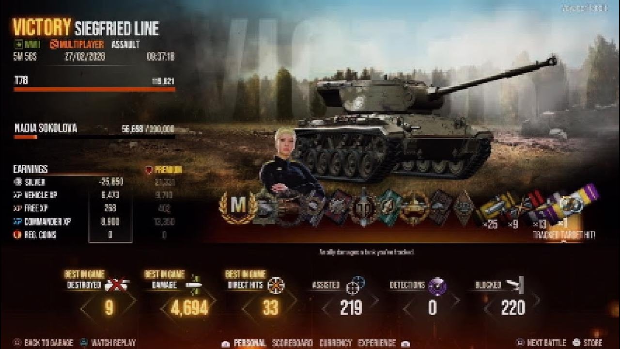 WoT Modern Armor / PS5 / T78 Ace 1 vs 4!