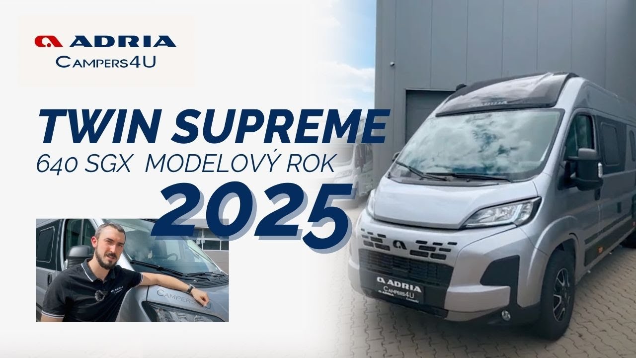 Adria Twin Supreme 640 SGX modelového roku 2025 - co je u modelu nového?