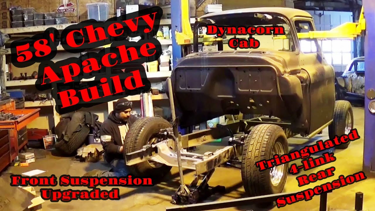 1958 CHEVY Apache Build Part 2- FULL SUSPENSION INSTALL