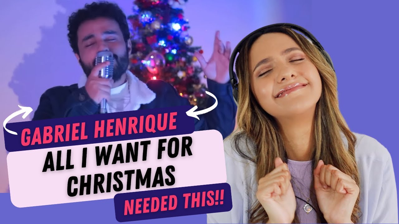 Gabriel Henrique - All I Want For Christmas Is You (Cover) | REACTION!!