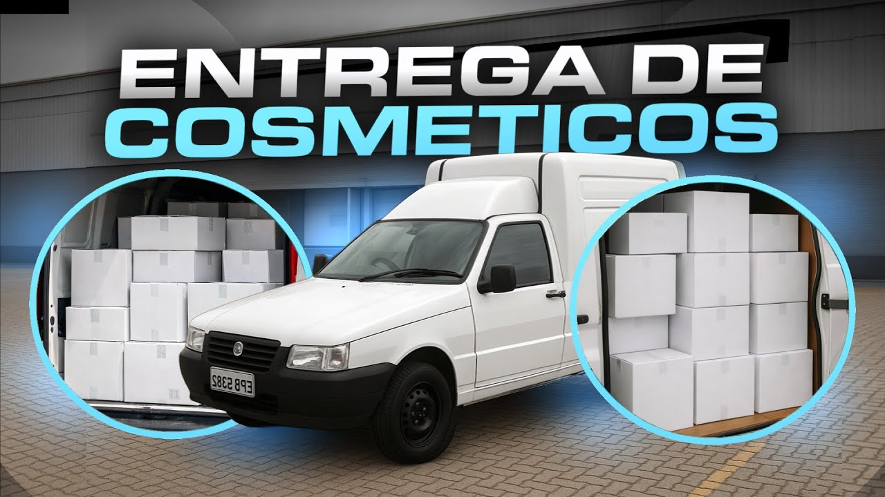 325$ REAIS ESSA ROTA DE COSMÉTICOS com a FIORINO, DEU MUITO RED NESSE FRETE!