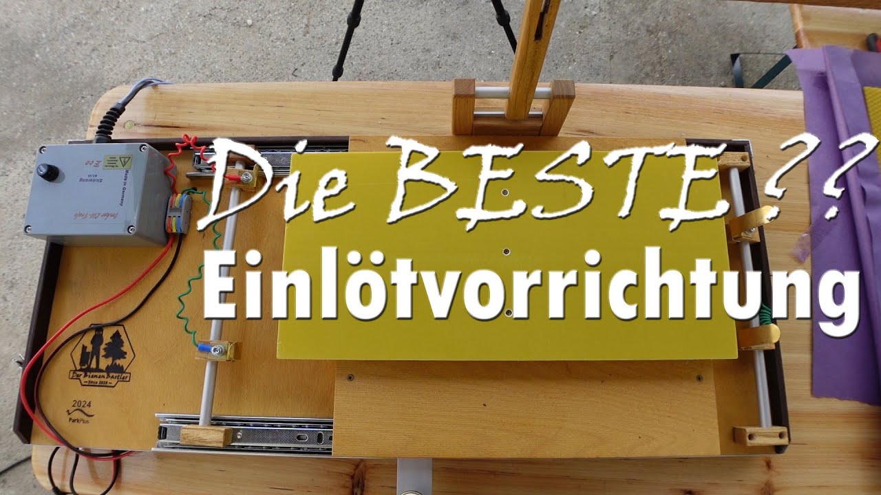 Mittelwände einlöten ! Einlötvorrichtung