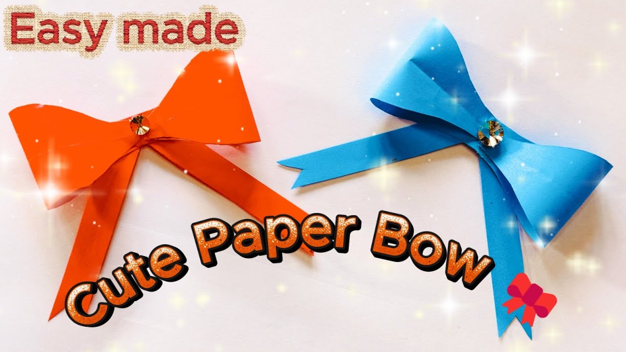 How to Make a Cute Paper Bow 🎀 | Simple DIY