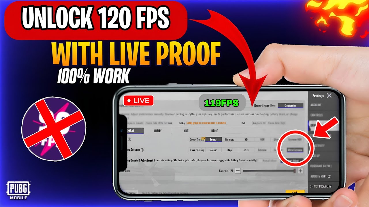 4.3 UPDATE 😍 [WITHOUT ROOT] 1001% SHOW| 120/90 FPS Unlock PUBG/BGMI| UNLOCK 120 FPS SHOW 💯| 