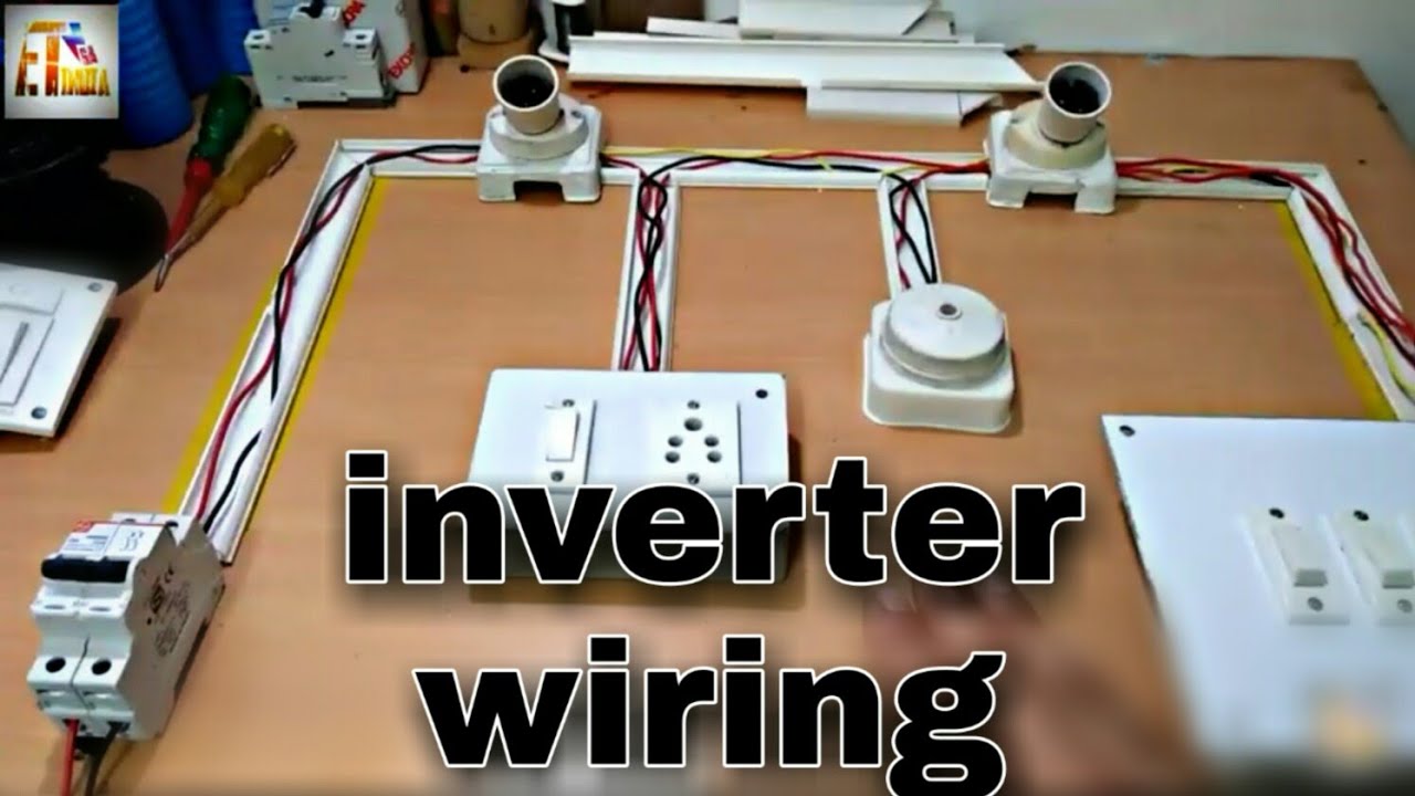 INVERTER Wiring Connection,inverter connection for home, gharki wiring kaise kare, in board,