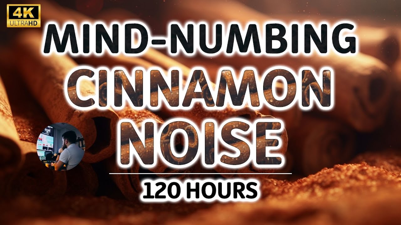 Mind-numbing Cinnamon Noise (120 Hours) BLACK SCREEN - Study, Sleep, Tinnitus Relief and Focus