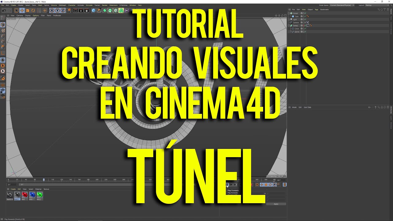 CREANDO VISUALES con CINEMA 4D  efecto 