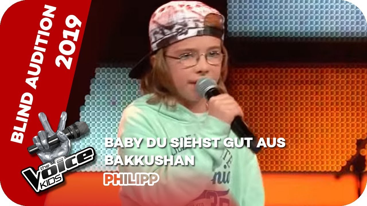 Bakkushan - Baby Du Siehst Gut Aus (Philipp) | Blind Auditions | The Voice Kids 2019 | SAT.1