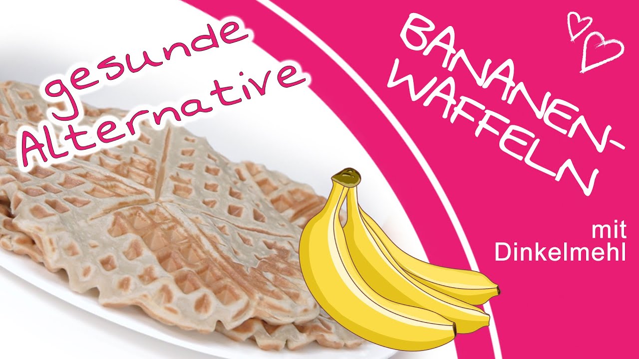 Waffelrezept: Waffelteig mit Banane für lecker fluffige Waffeln