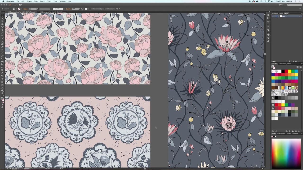 How to Design a Pattern Collection: Part 6 Final Collection - EmmaKisstina Illustration