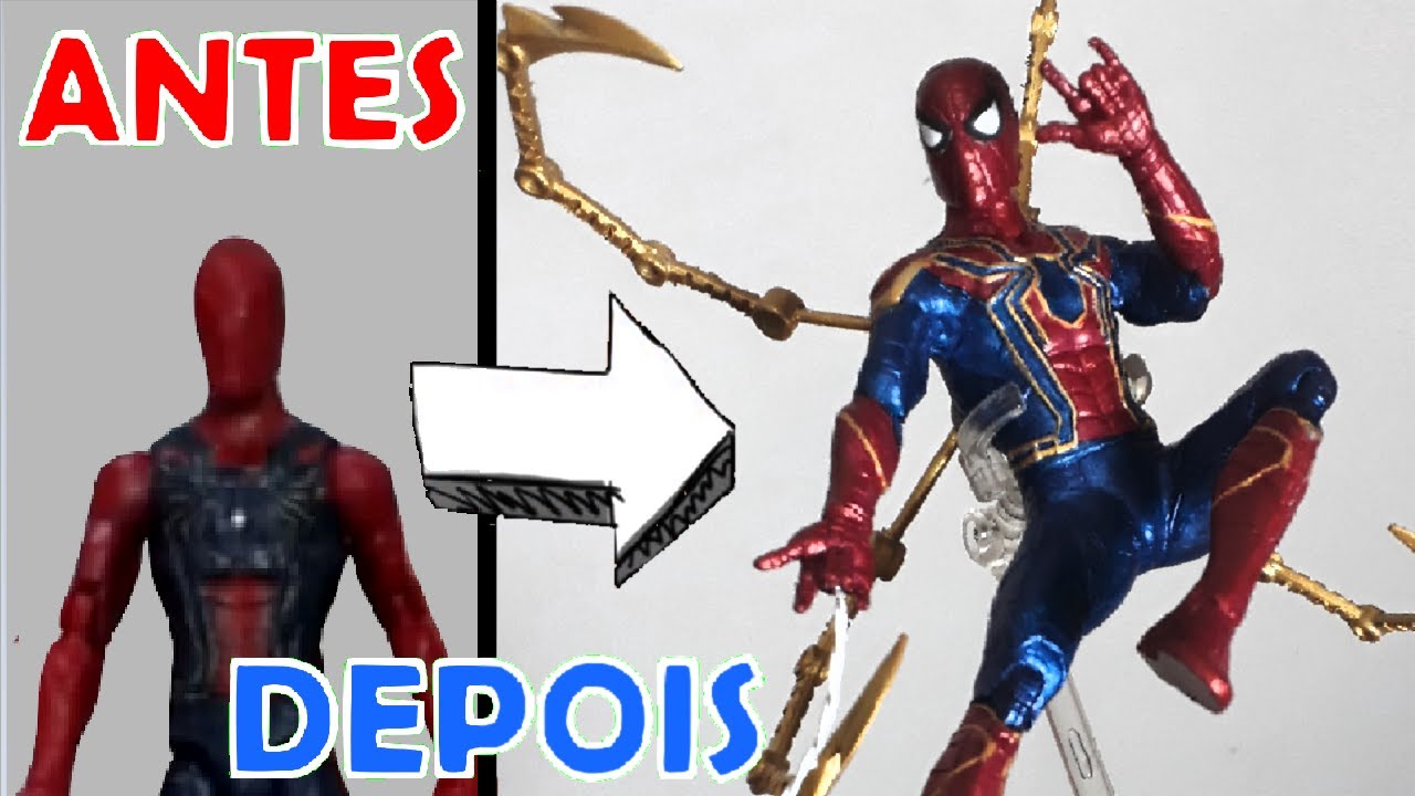 MELHOREI UM BONECO DE CAMELÔ DO HOMEM ARANHA - VINGADORES ULTIMATO (TOY MAKEOVER)
