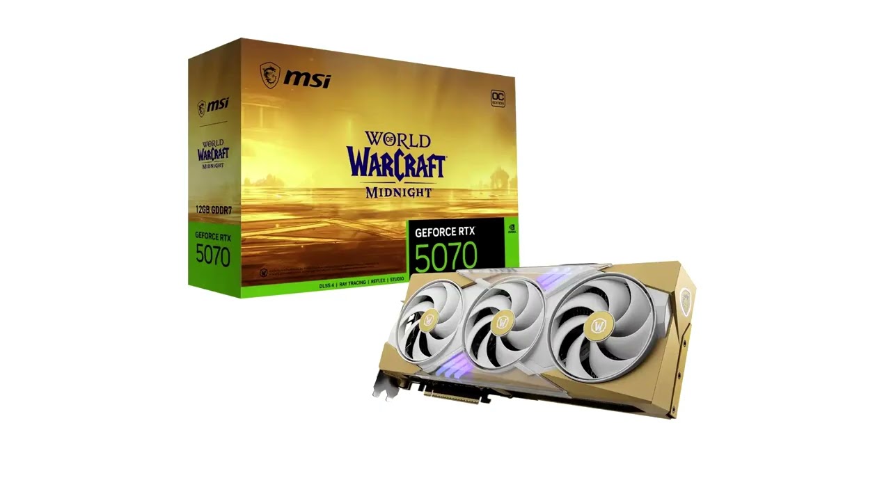 MSI and Blizzard Unveil Limited Edition GeForce RTX 5070 World of Warcraft Midnight Graphics Cards