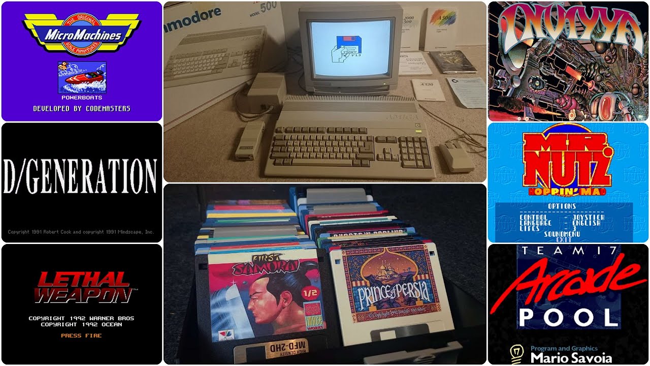 Borsuk Retro Gry TV: AMIGA - QURT i jego Amiga 500 + Granie z Dyskietek! #6 (Gość Specjalny: GAIIA)