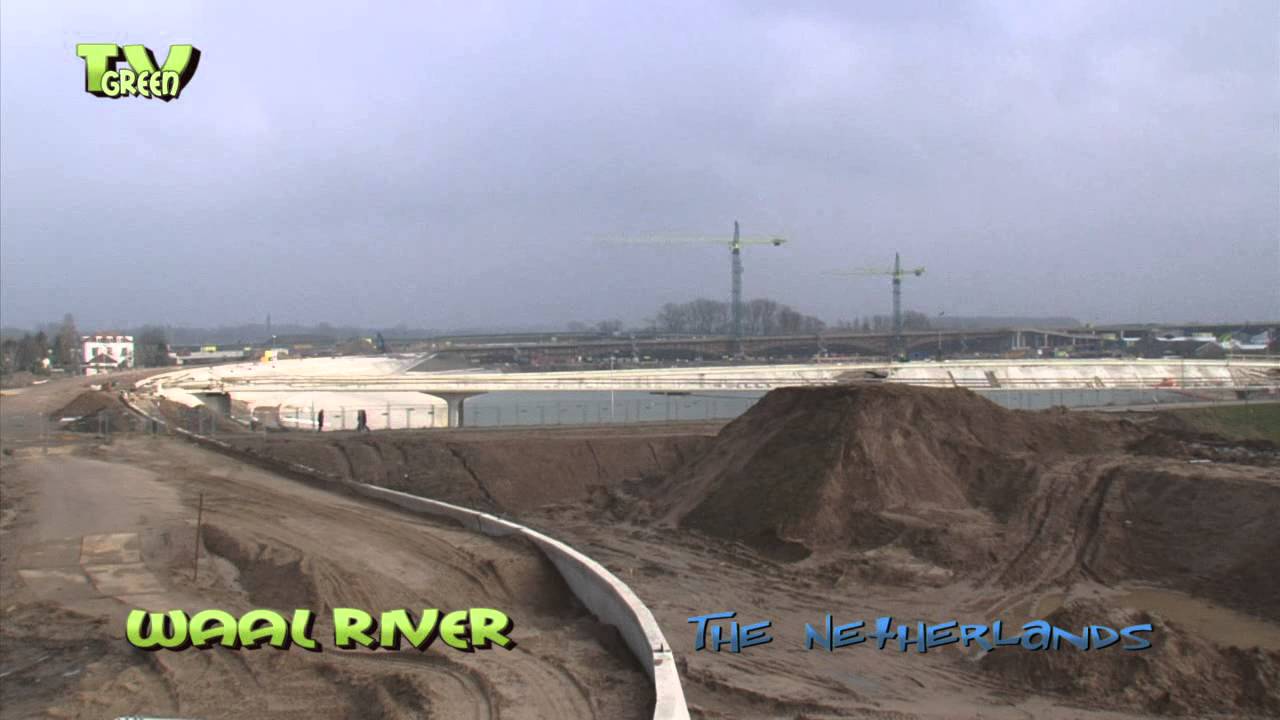 Construction works Room for the River Waal, Nijmegen - Lent