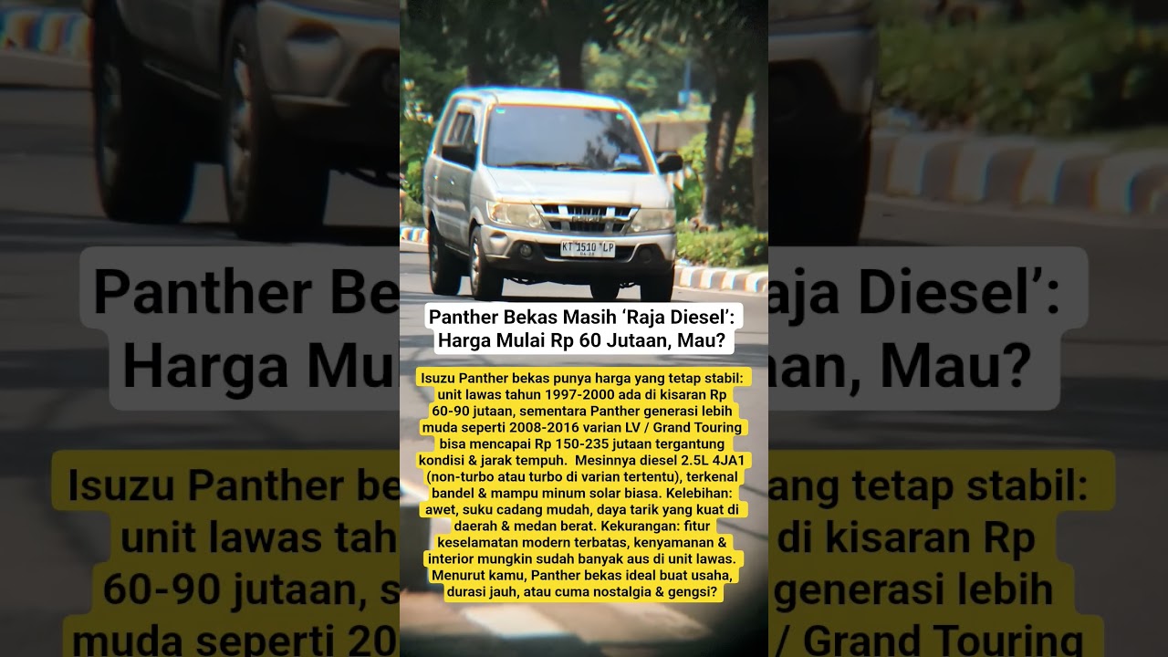 Panther Bekas Masih &lsquo;Raja Diesel&rsquo;: Harga Mulai Rp 60 Jutaan, Mau?