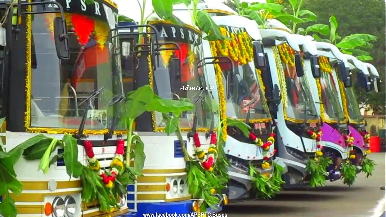 Inauguration of New VENNELA AC, INDRA AC, Ultra Telugu Velugu buses of NLR zone ED Sri. G.V.Rao garu