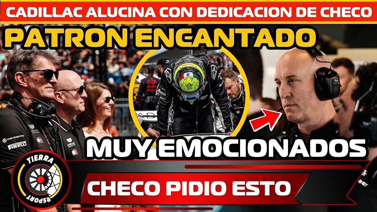 ¡PATRON ENCANTADO! CADILLAC ALUCINA CON DEDICACIÓN DE CHECO PÉREZ CON EL EQUIPO Y YA LES PIDE ESTO