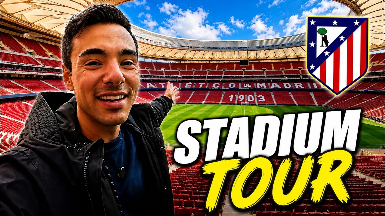 ⚽ Así es el Campo del ATLÉTICO DE MADRID 🇪🇸 Visito el ESTADIO METROPOLITANO por dentro | TOUR