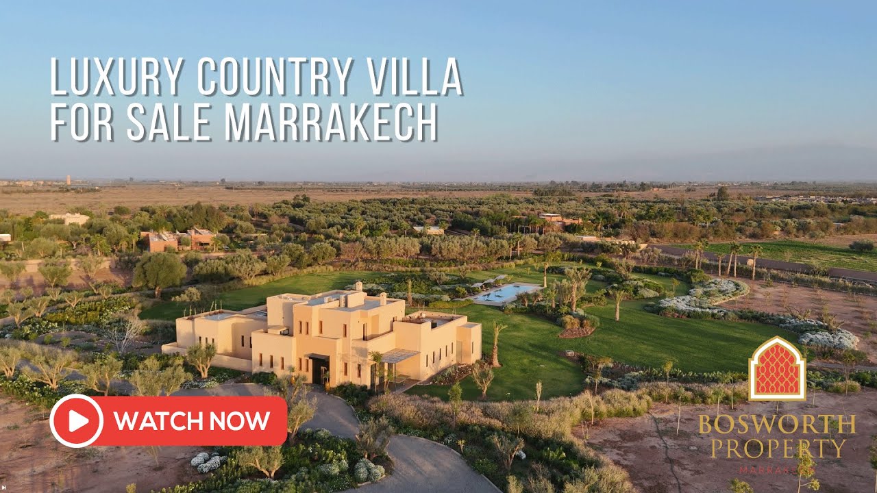 Luxury Country Villa For Sale Marrakech