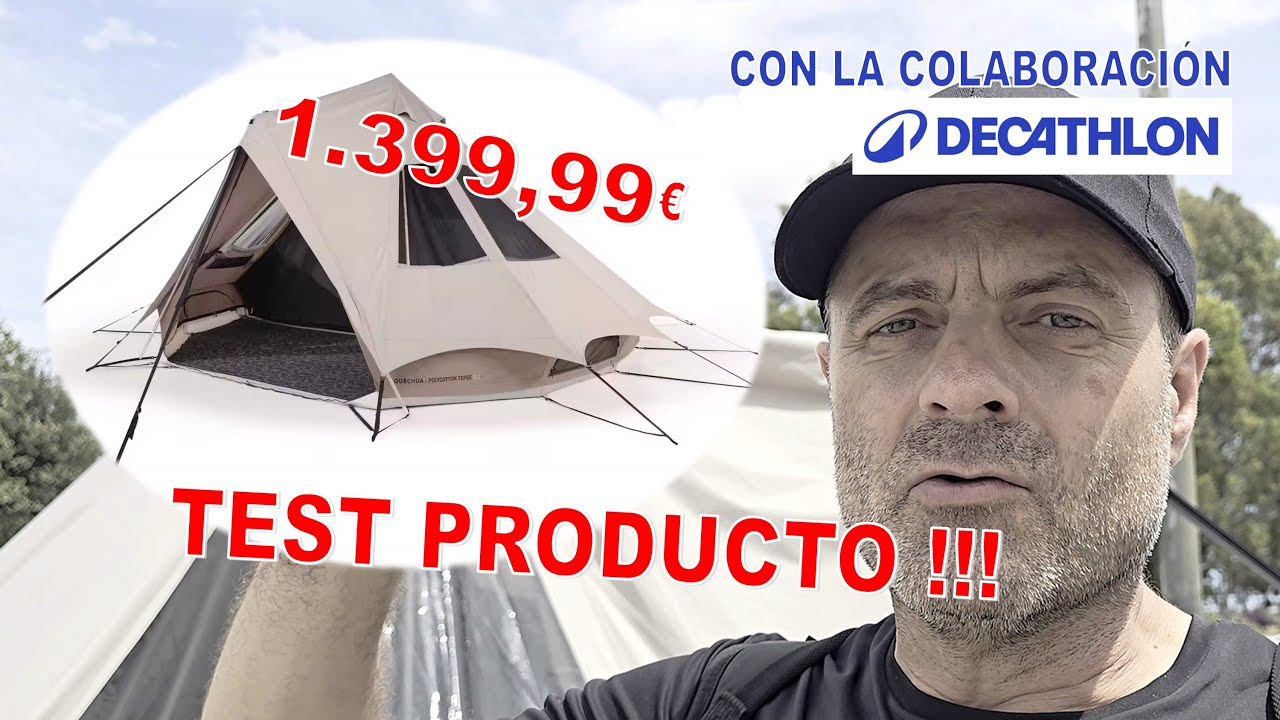 Tienda de campaña tipi 5 personas polialgodón Quechua Tepee 5.2 review completa Decathlon