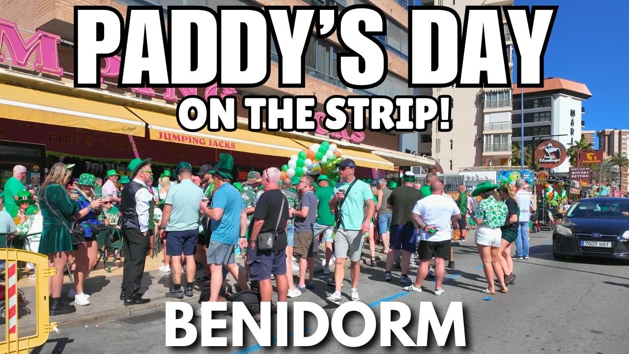 Benidorm's Bars are PACKED for St. Patrick's Day on the Strip! 😱☘️