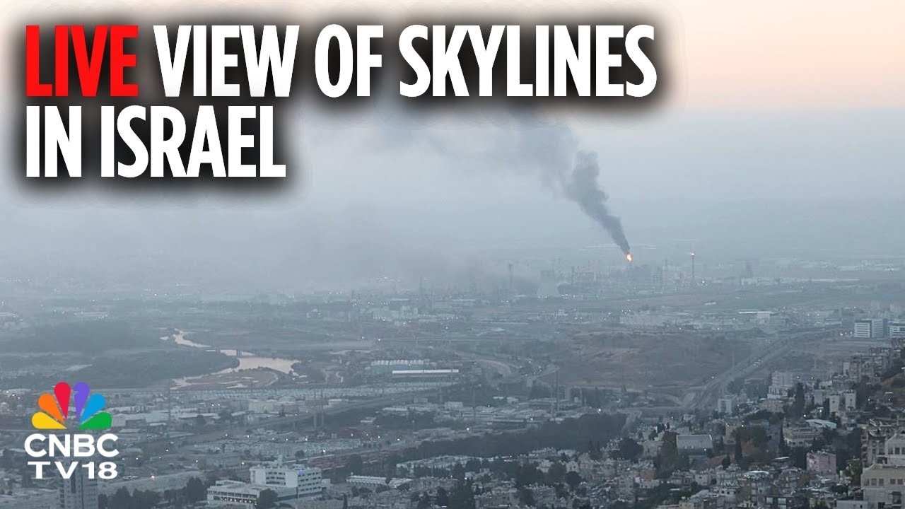Israel LIVE: Tel Aviv and Jerusalem Skyline as Iran Launches Retaliatory Strikes | US Iran War |N18G