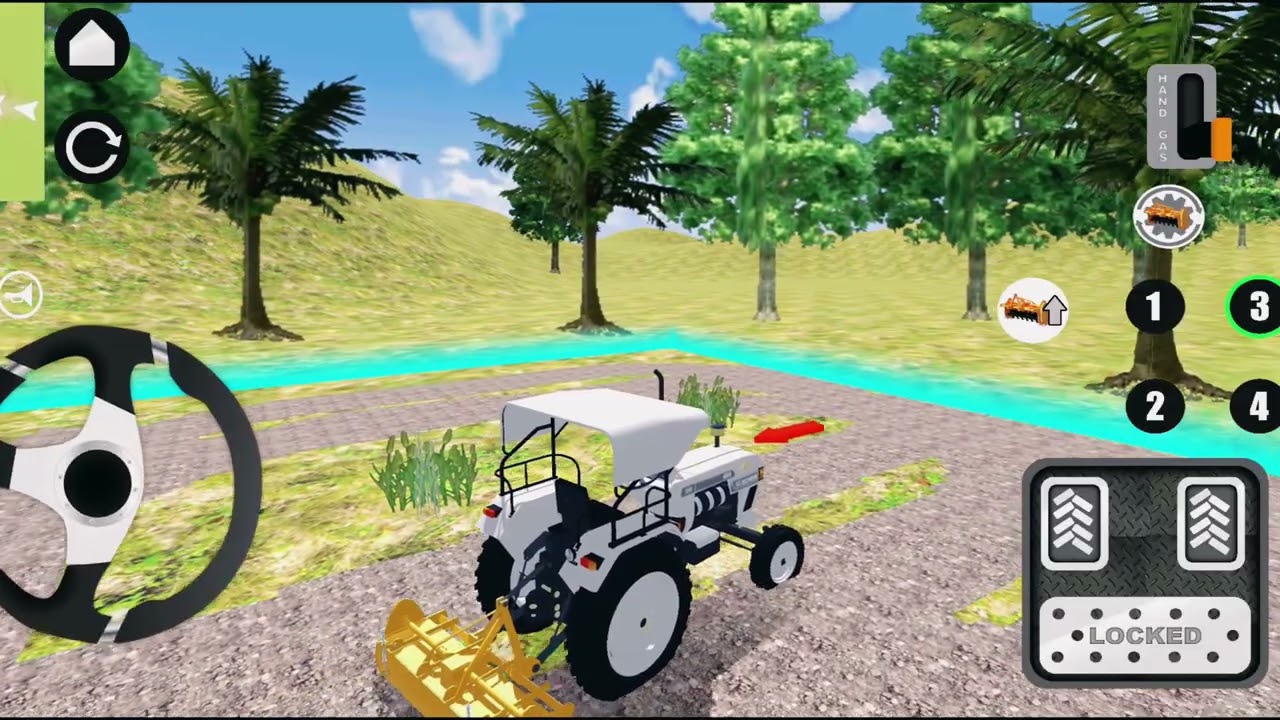 आइशर ट्रैक्टर से खेती का काम 🚜 | Eicher Tractor Farming Game Short