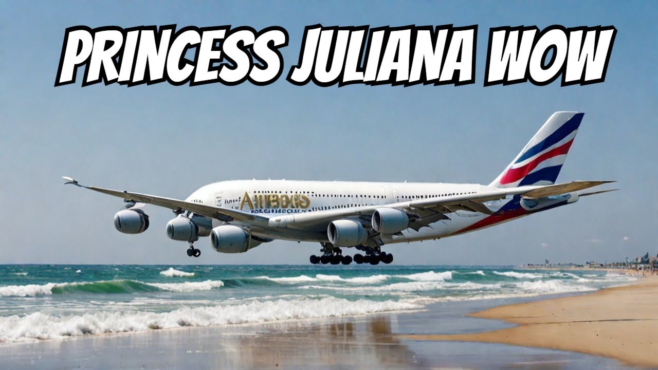 UNBELIEVABLE Airbus A380 British Airways Landing at Princess Juliana!! [2024]