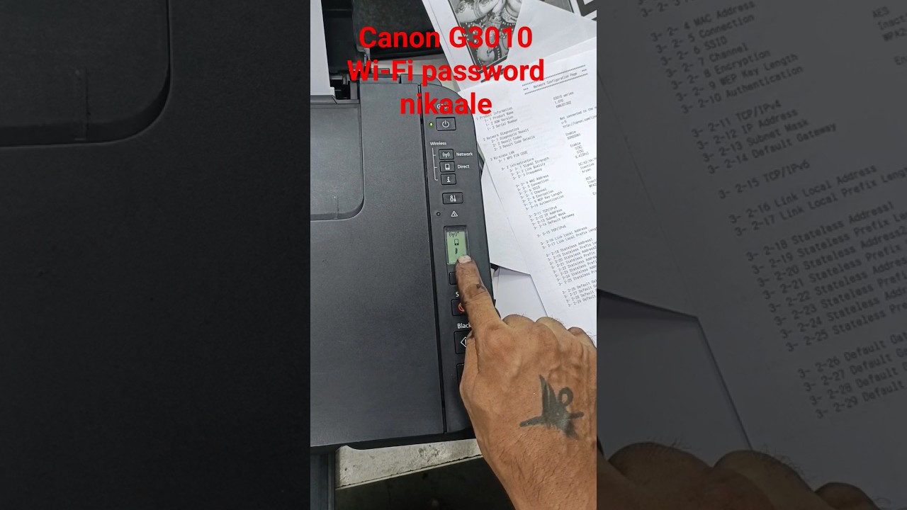 how to Canon G3010 #Wi-Fi #password nikaale  p07 5b00 reset