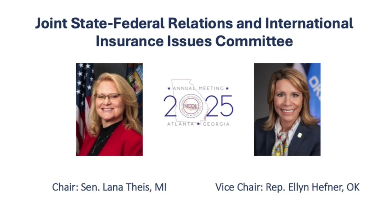 2025 NCOIL Annual Meeting: Joint State-Federal Relations & International Insurance Issues Committee