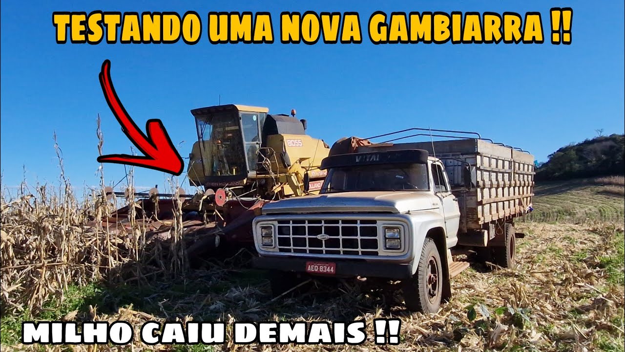 TESTANDO UM MOLINETE NA PLATAFORMA DE MILHO !!