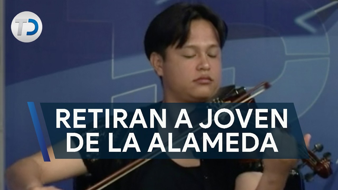 Retiran a joven violinista de La Alameda por hacer 'ruido'
