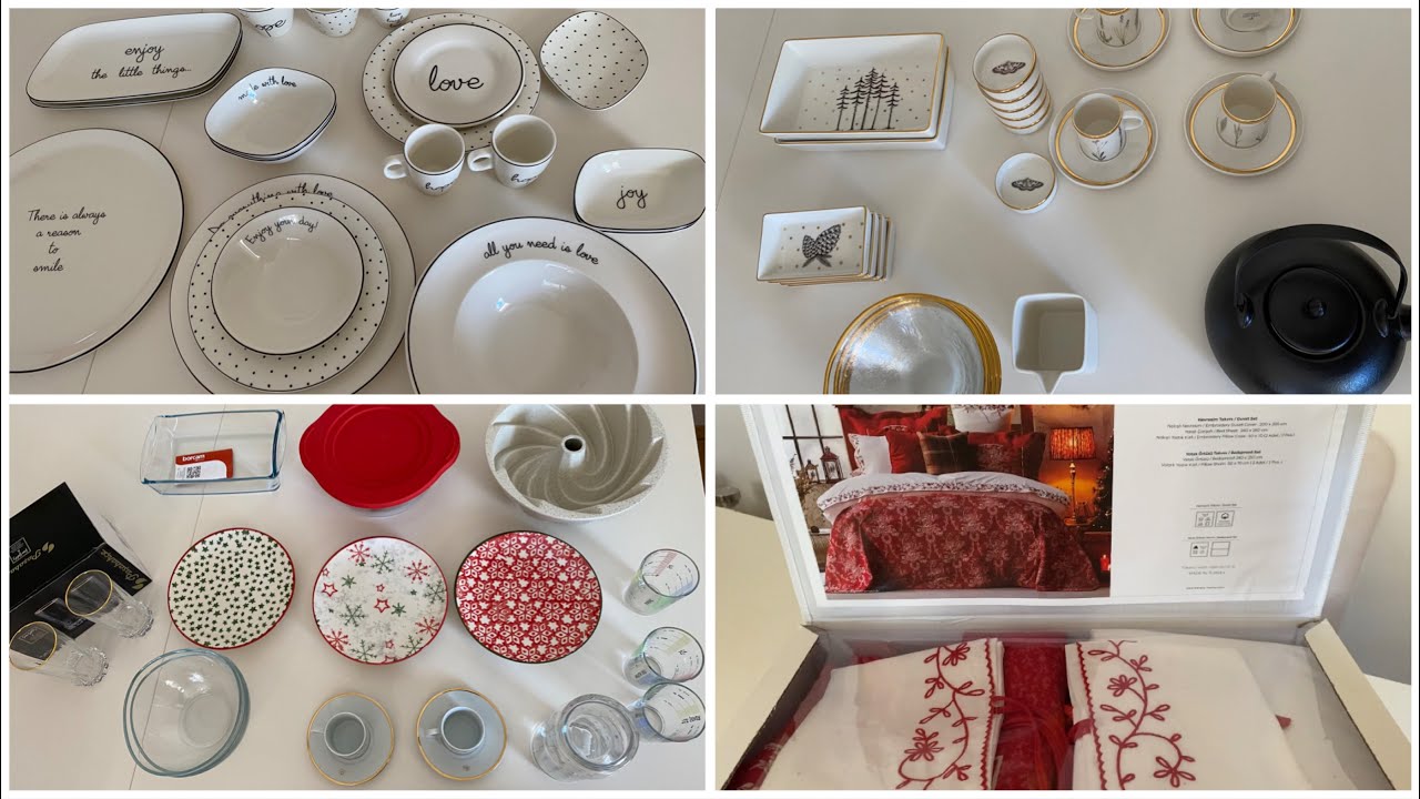 ÇEYİZ ALIŞVERİŞİM-2🛍 | Porland, Karaca, Taç, Paşabahçe, Lcw home