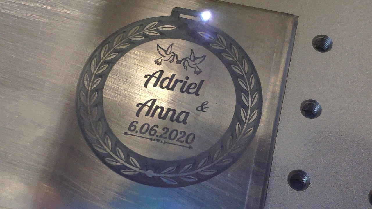 Custom medal engraving.