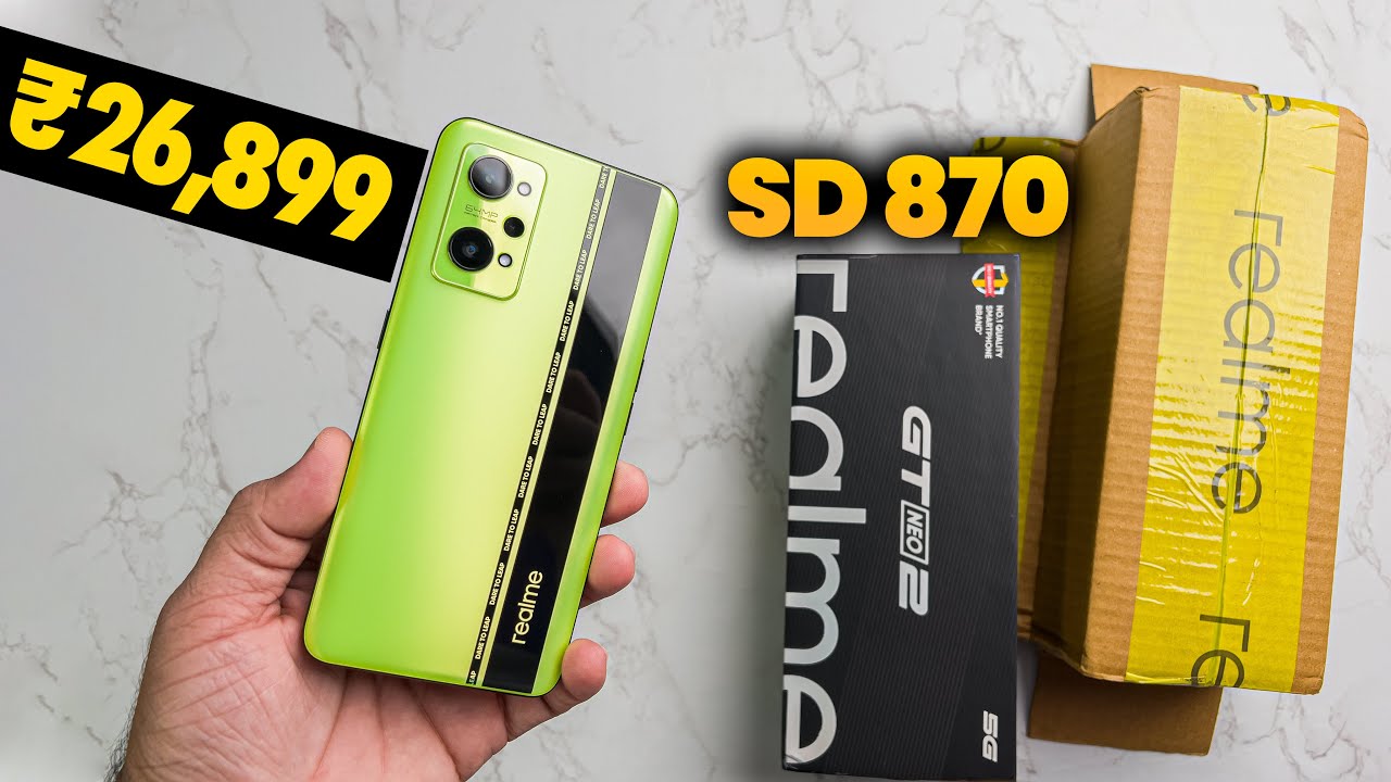 Realme GT NEO 2 Unboxing - First Sale Unit | SD 870🔥 | 120Hz E4 AMOLED😍 | 5000mAh Battery