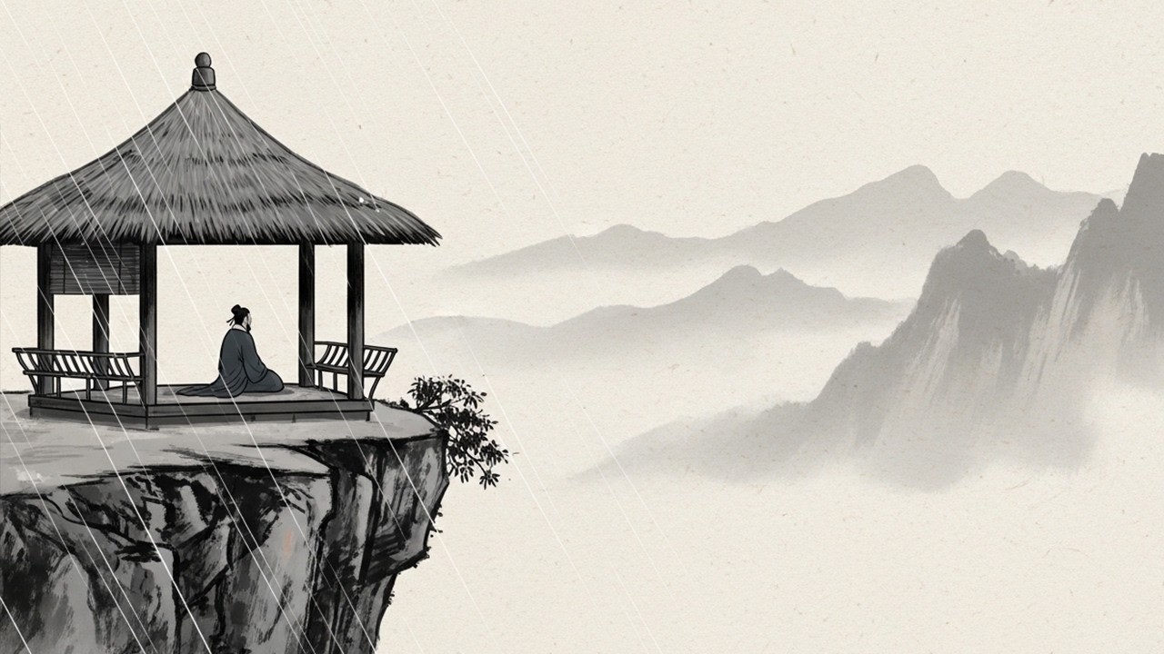 冥想療癒中國風音樂《山中听雨禅者》Deep Clouds, No Words｜1小時禪意音樂｜無鼓點｜古箏・竹笛 Guzheng & Dizi｜Chinese Zen Music