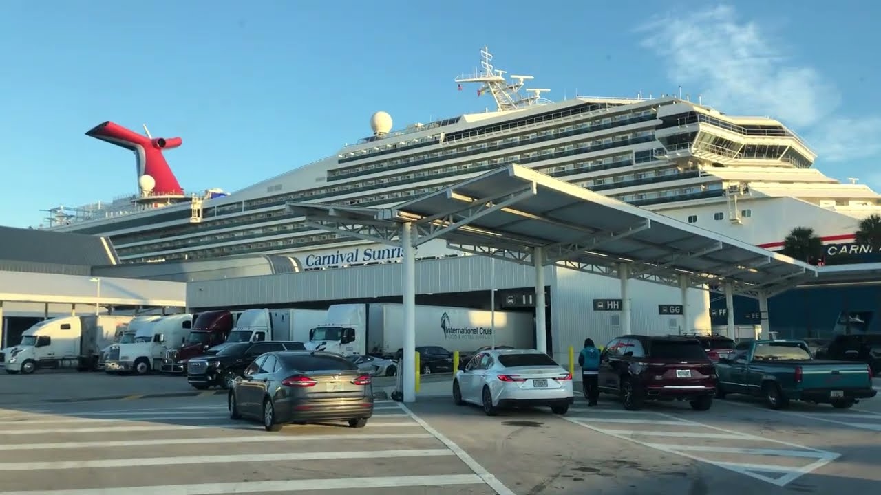 Carnival Sunrise Miami Cruise Port Shuttle To Fort Lauderdale Airport Departures