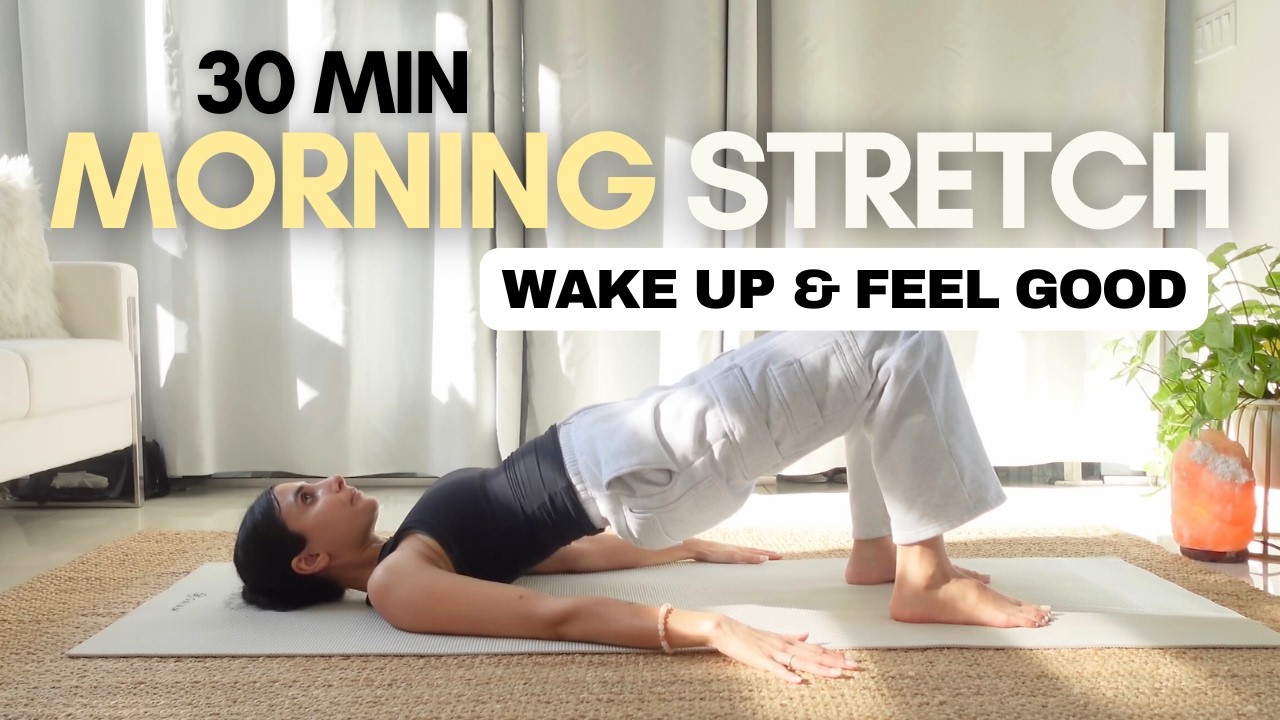 30 MIN MORNING YOGA STRETCH | Gentle Full Body Stretch Routine To Feel Good (Yoga With Nancy)