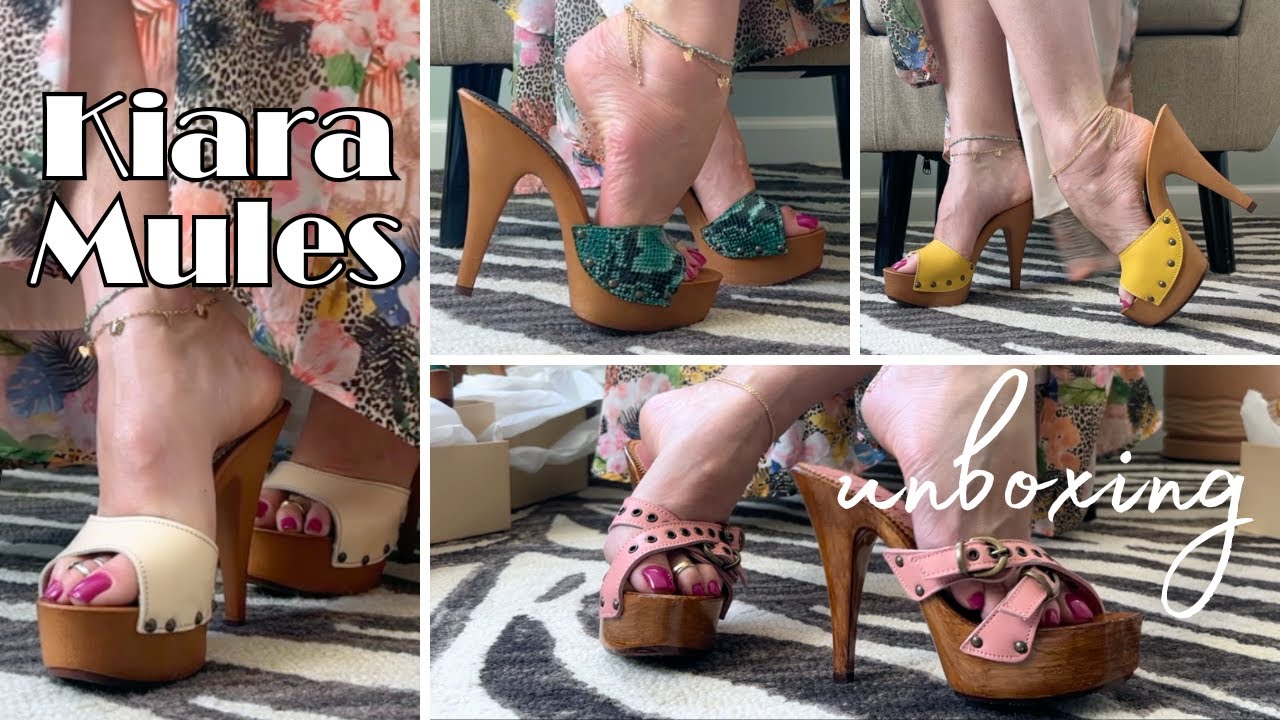 GIANT Kiara High Heel Mules Haul Unboxing