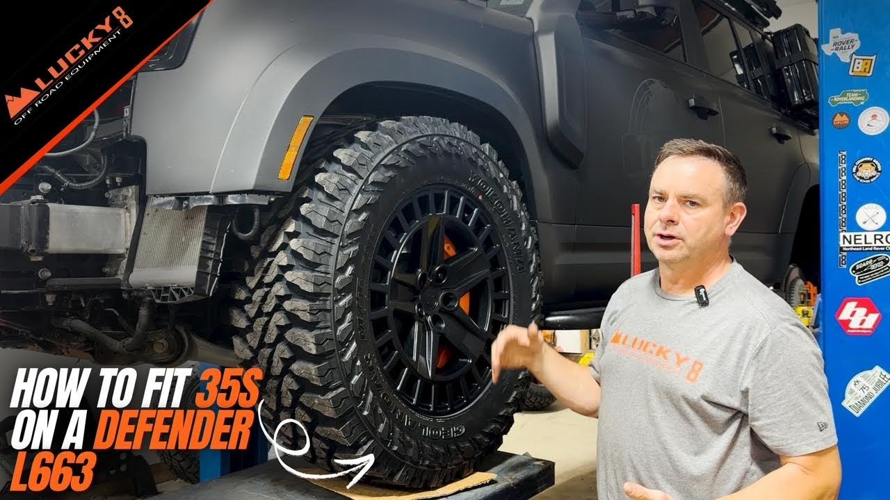 How to Fit Bigger Tires on a Land Rover Defender L663 | Lucky8 Install Guide